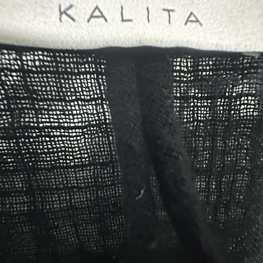 Kalita Open 100% Cotton Handmade Open Cardigan Whimsigoth Quiet Luxury size S/M